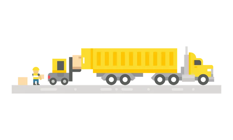 Camion d'expédition  Illustration