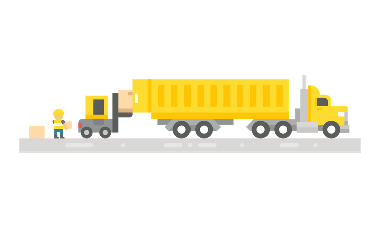 Camion d'expédition  Illustration