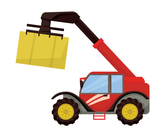 Camion-grue  Illustration