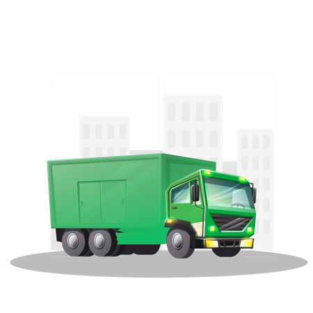 Camion logistique  Illustration