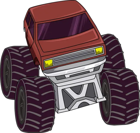 Voiture de camion monstre tout-terrain  Illustration