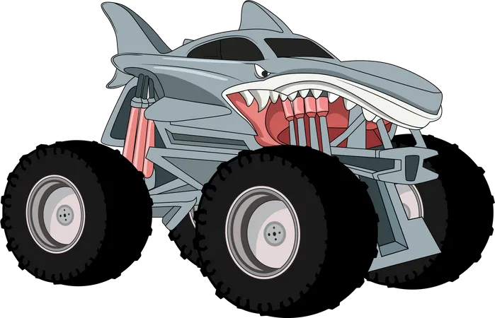 Voiture de camion monstre  Ilustración