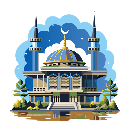 Camlica-Moschee  Illustration