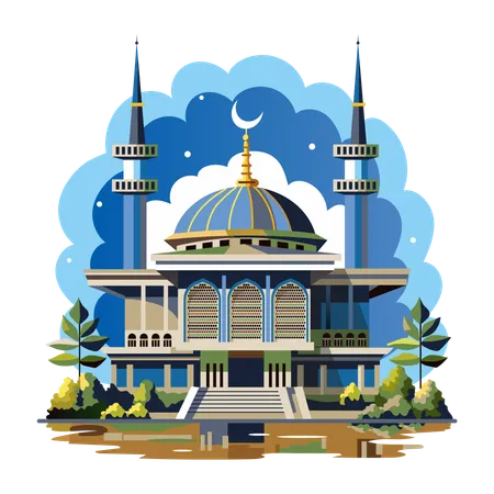 Camlica-Moschee  Illustration