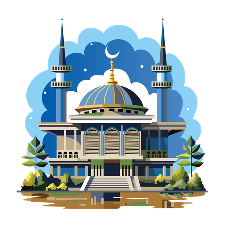 Camlica Mosque  Illustration