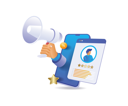 Campagne de branding personnelle publique  Illustration