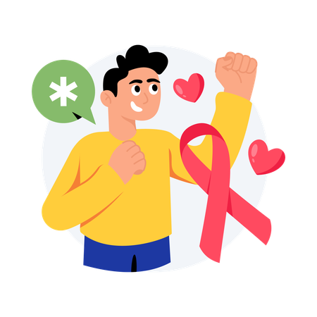 Campagne de sensibilisation au cancer  Illustration