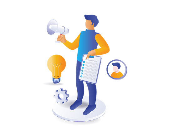 Campaign to introduce business personal branding  Illustration