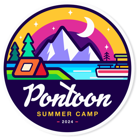 Campamento de verano de pontones  Ilustración