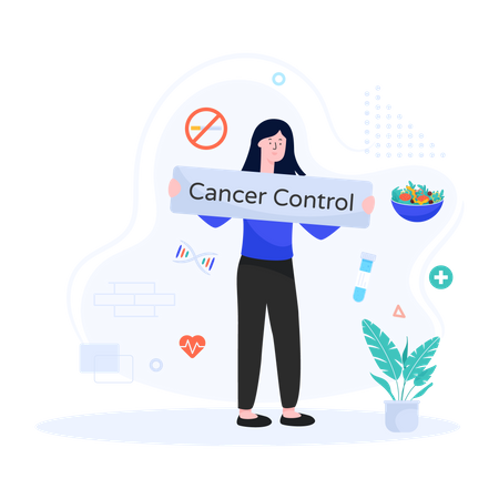Campanha de controle do câncer  Ilustração