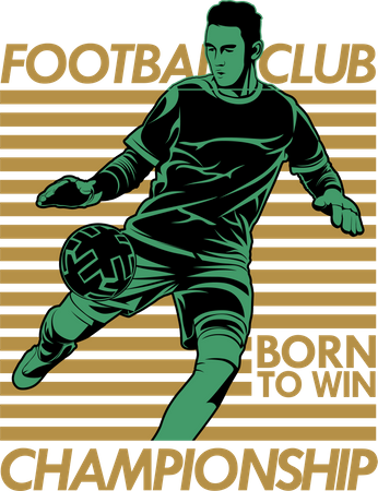 Campeonato de clubes de fútbol nacido para ganar  Ilustración