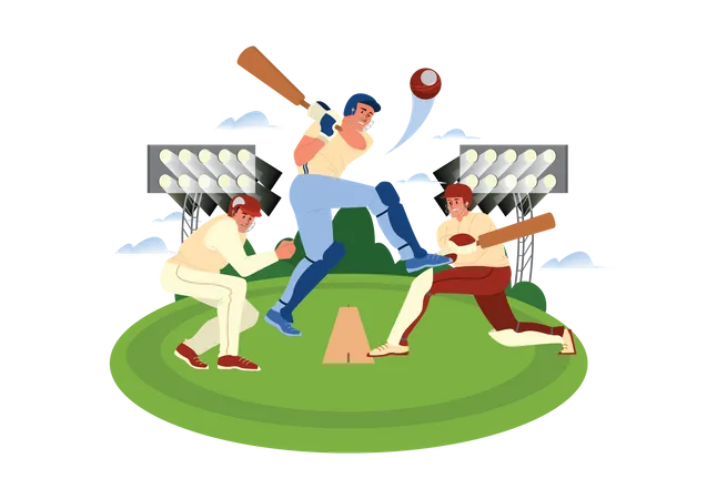 Campeonato de críquet  Ilustración