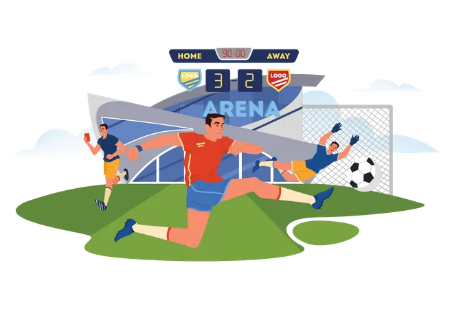 Campeonato de futbol  Ilustración