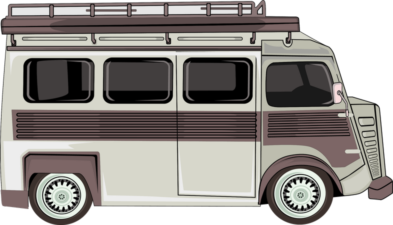 Camper Van  Illustration