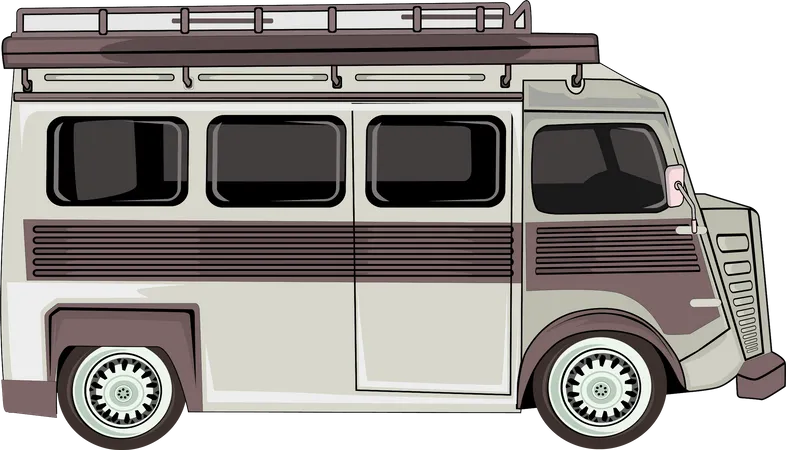 Camper Van  Illustration