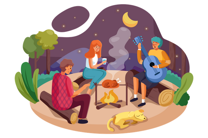 Campfire  Illustration