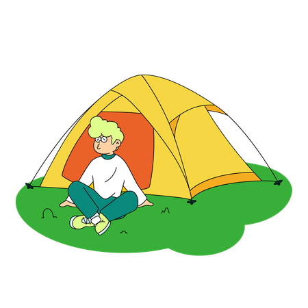 Camping  일러스트레이션