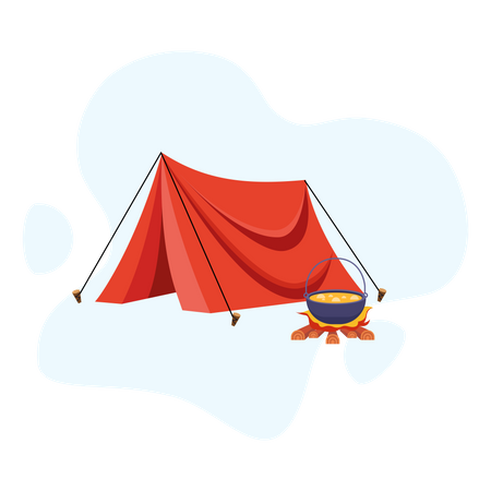 Camping Illustration