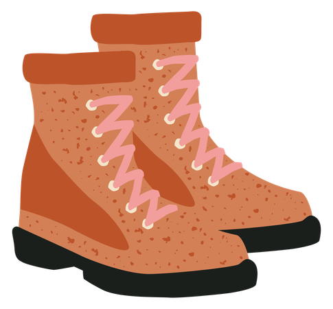Camping Boots  Illustration
