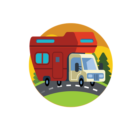 Camping-car  Illustration