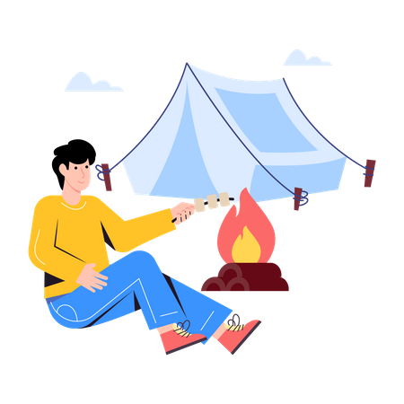 Camping  Illustration