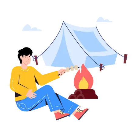 Camping  Illustration