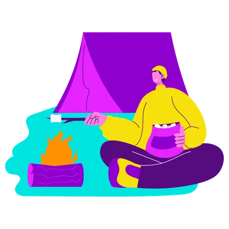 Camping  Illustration