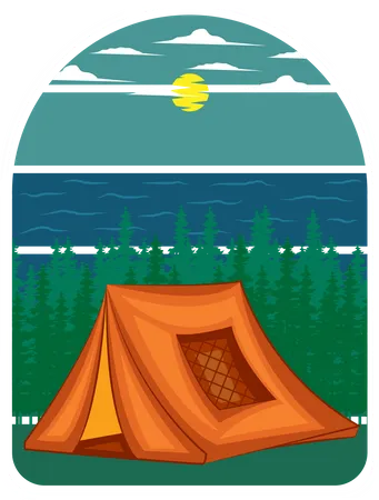 Camping  Illustration