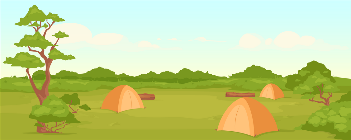 Camping  Illustration