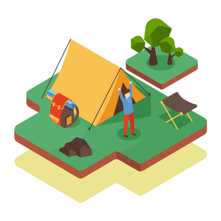 Camping  Illustration