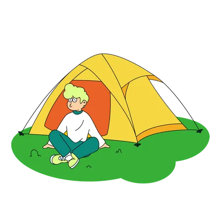 Camping  Illustration