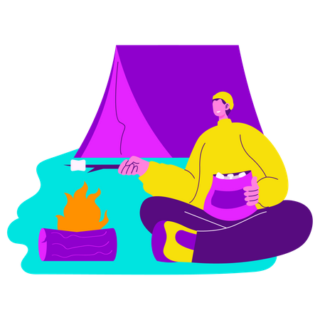 Camping  Illustration