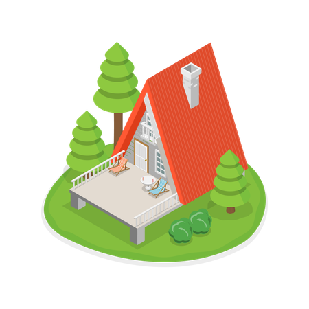 Camping resort  Illustration