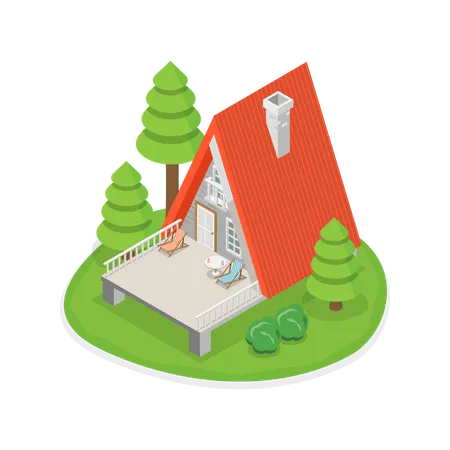 Camping resort  Illustration