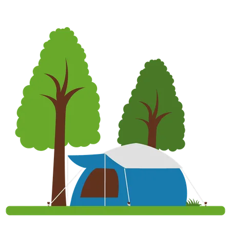 Camping Tent  Illustration