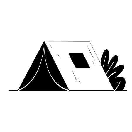 Camping tent  Illustration