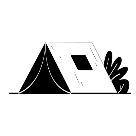 Camping tent  Illustration