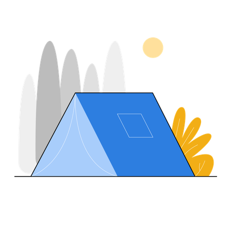 Camping tent  Illustration