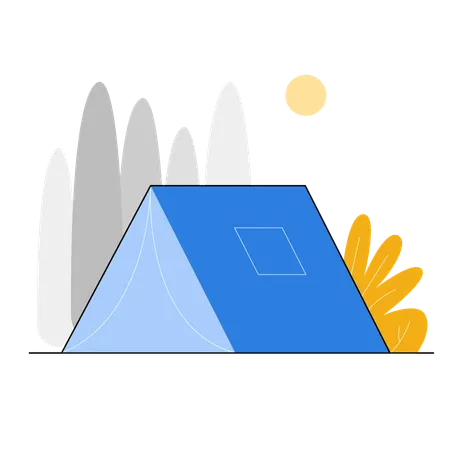 Camping tent  Illustration