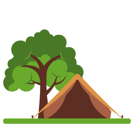 Camping Tent  Illustration