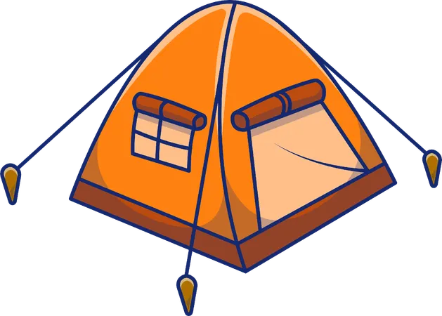 Camping Tent  Illustration