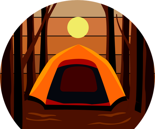 Camping tent  Illustration