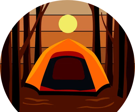 Camping tent  Illustration