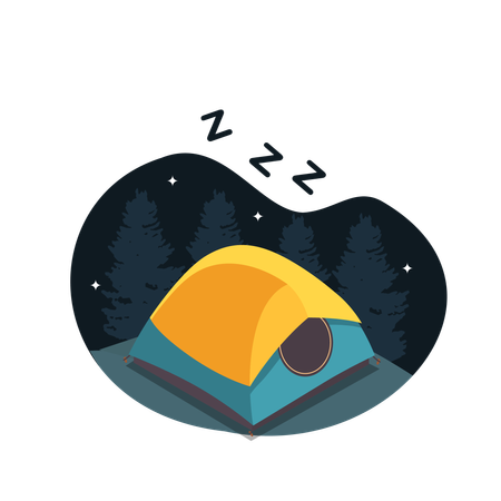 Tente de camping  Illustration