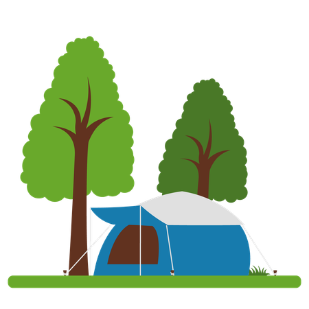 Tente de camping  Illustration