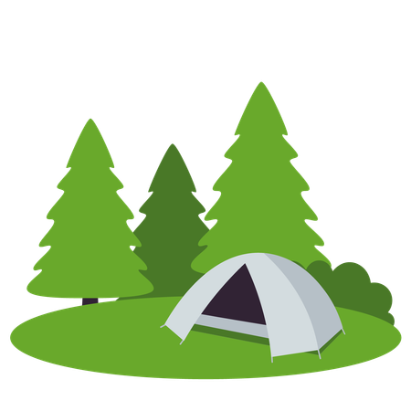 Tente de camping  Illustration