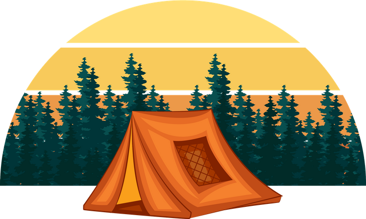 Camping time  Illustration