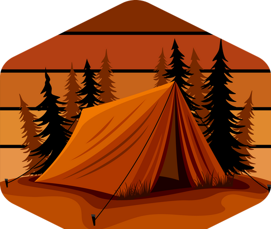 Camping Vibes  Illustration