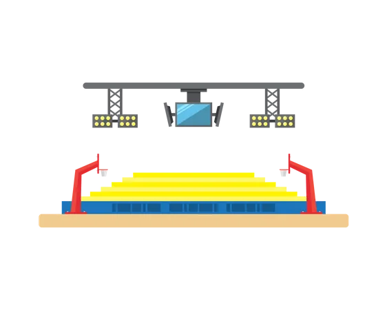 Campo de basquete  Ilustração