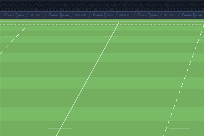 Campo de futebol americano  Ilustração